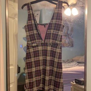 Plaid mini dress